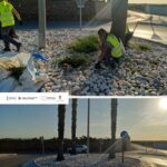 ELS ALUMNES DEL PROGRAMA TALENT JOVE REALTZEN LA NETEJA I ADEQUACIÓN DE LES ROTONES DEL CAMÍ LA MAR I CABEÇOL