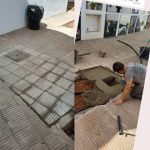LOS ALUMNOS DE ALBAÑILERÍA MEJORAN LA SEGUIDAD DE LOS ACCESOS A LA ZONA DE NICHOS